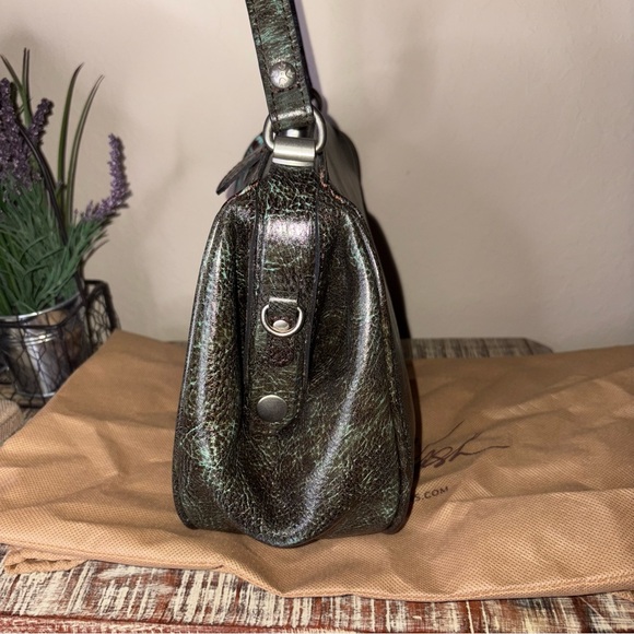 Patricia Nash Floral Embossed Shoulder Bag - Brown and Turquoise - Picture 3 of 9